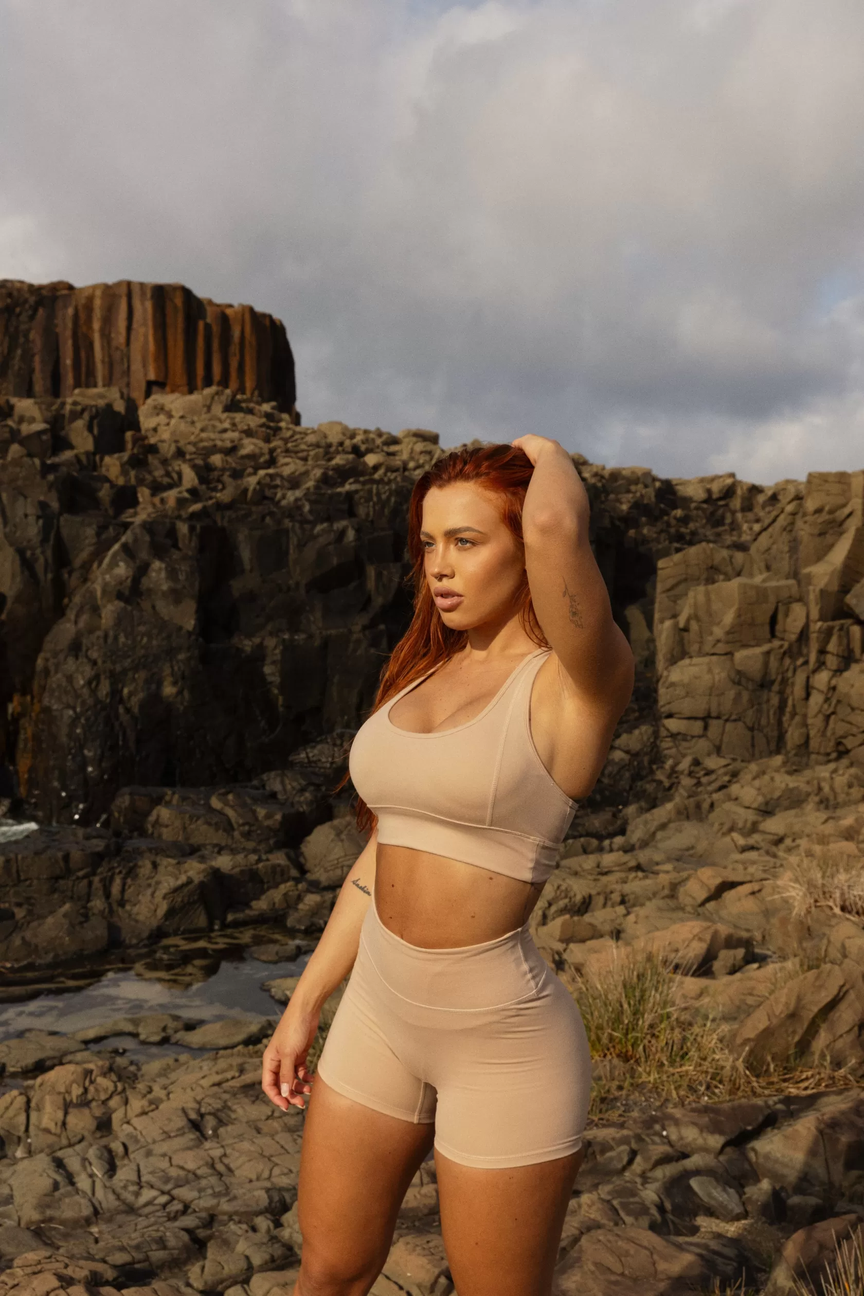 SASKI Shorts>Bike Shorts 4" | Nude